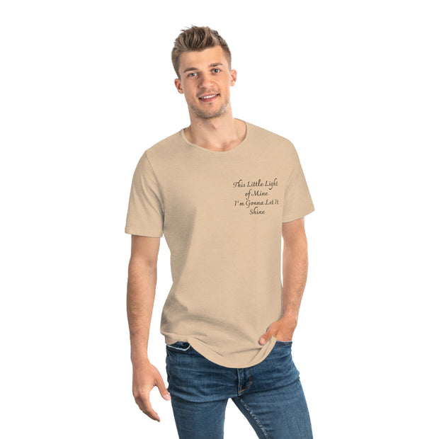 This little light of mine, I'm gone let it shine. Welcome to the light show Men's Jersey Curved Hem Tee