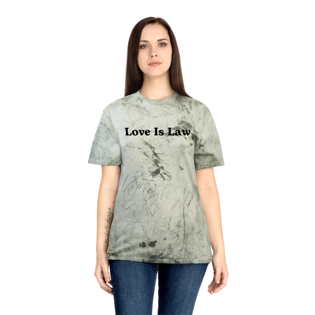 Love Is Law Unisex Color Blast T-Shirt