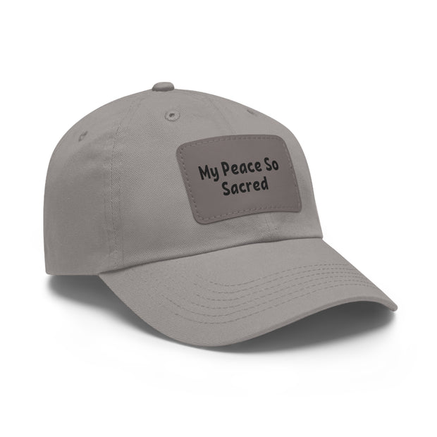 My Peace So Dad Hat with Leather Patch (Rectangle)