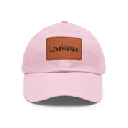 LoveMaker Dad Hat with Leather Patch (Rectangle)