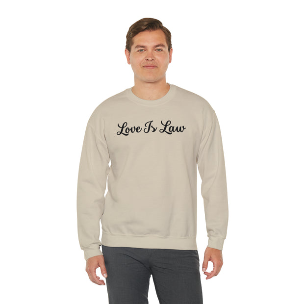 Love Is Law Unisex Heavy Blend™ Crewneck Sweatshirt