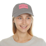 Love Is Law Dad Hat with Leather Patch (Rectangle)