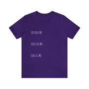 Loving, Love In, Love & Unisex Jersey Short Sleeve Tee