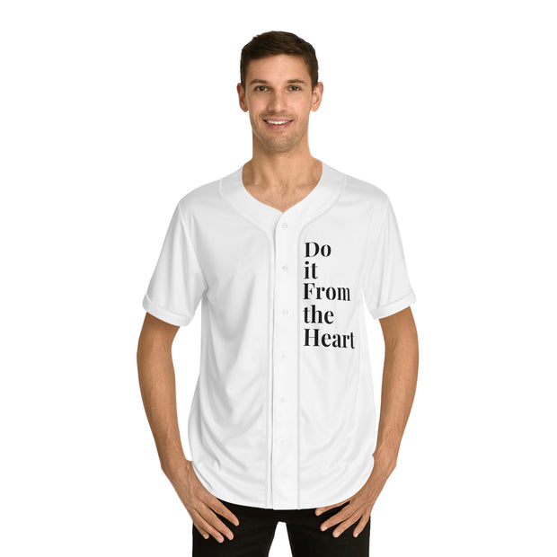 Do It From The Heart  Men's Baseball Jersey (AOP)