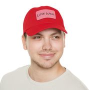 Love Wins Dad Hat with Leather Patch (Rectangle)