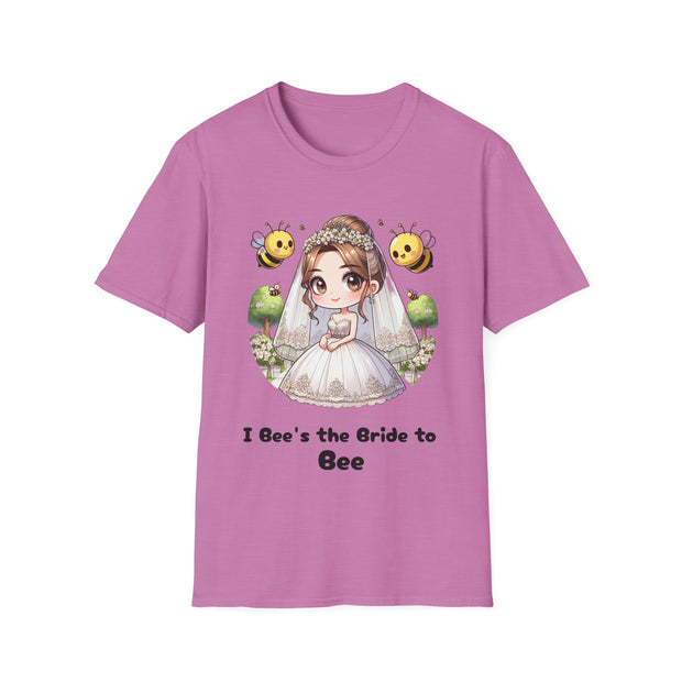 I Bee's the Bride to Bee Unisex Softstyle T-Shirt - Fun Wedding Theme Tee