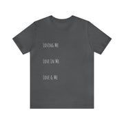 Loving, Love In, Love & Unisex Jersey Short Sleeve Tee