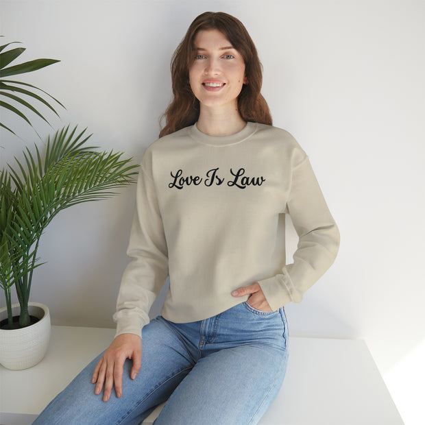 Love Is Law Unisex Heavy Blend™ Crewneck Sweatshirt