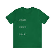 Loving, Love In, Love & Unisex Jersey Short Sleeve Tee