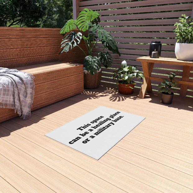 Healing or Military Outdoor Rug