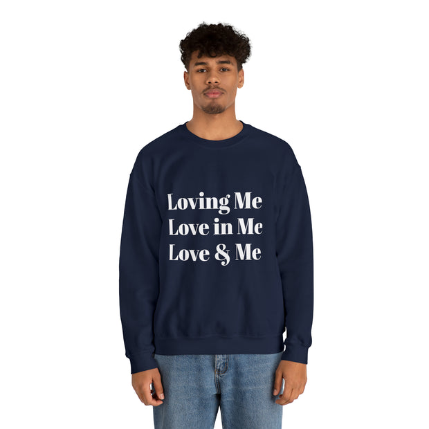 Loving, Love in, Love & Unisex Heavy Blend™ Crewneck Sweatshirt