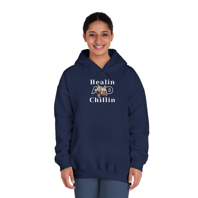 Healin and chillin Unisex DryBlend® Hooded Sweatshirt