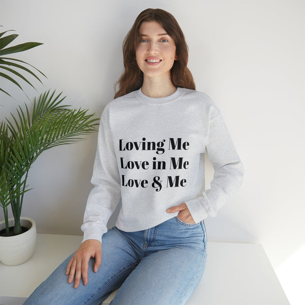 Loving, Love in, Love & Unisex Heavy Blend™ Crewneck Sweatshirt
