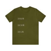 Loving, Love In, Love & Unisex Jersey Short Sleeve Tee
