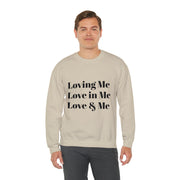 Loving, Love in, Love & Unisex Heavy Blend™ Crewneck Sweatshirt