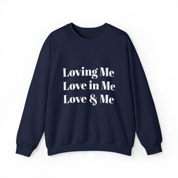 Loving, Love in, Love & Unisex Heavy Blend™ Crewneck Sweatshirt