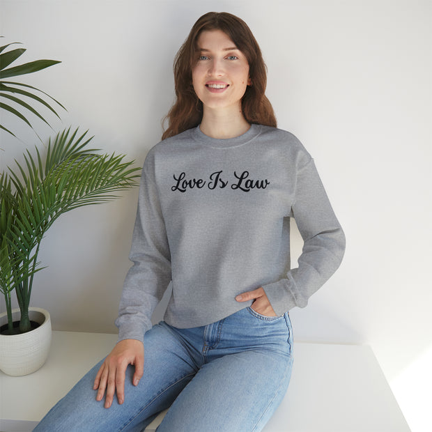 Love Is Law Unisex Heavy Blend™ Crewneck Sweatshirt