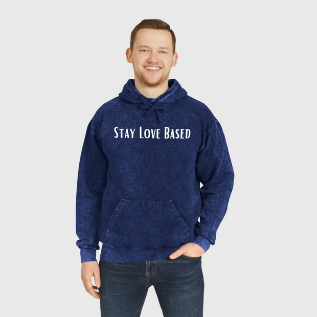 Stay Love Based Unisex Mineral Wash Hoodie